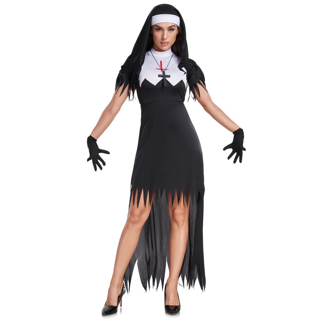 Evil vampire nun costumes cos costumes women's costumes, halloween costumes robes witch nun costumes