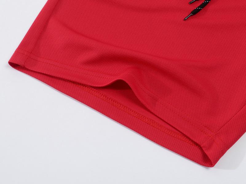 Men's Summer Mesh Basketball Set: Breathable Short Sleeve Tee + Solid Color Shorts
