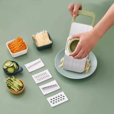 Multifunction Potato Silk Grater Cucumber Slices Slicer Household Kitchen Julienne Slicer Multiple Blades Fruit Vegetable Tools