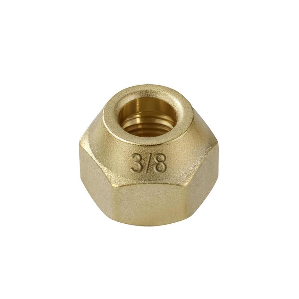 

New 1/4 3/8 1/2 Brass Flare Nut 5/16 1/8 3/4 Thicken Flare Nut Flare Tube Fittings