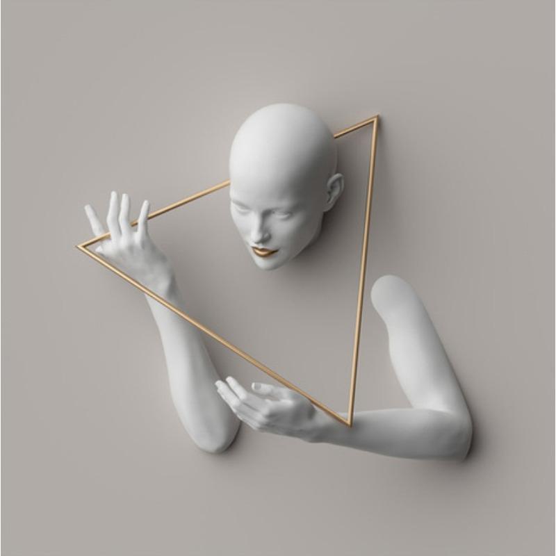 Woman Sculpture Poster Prints Woman Power Figure Statue Canvas Painting Wall Art Pictures for Living Room Home Decor Cuadros