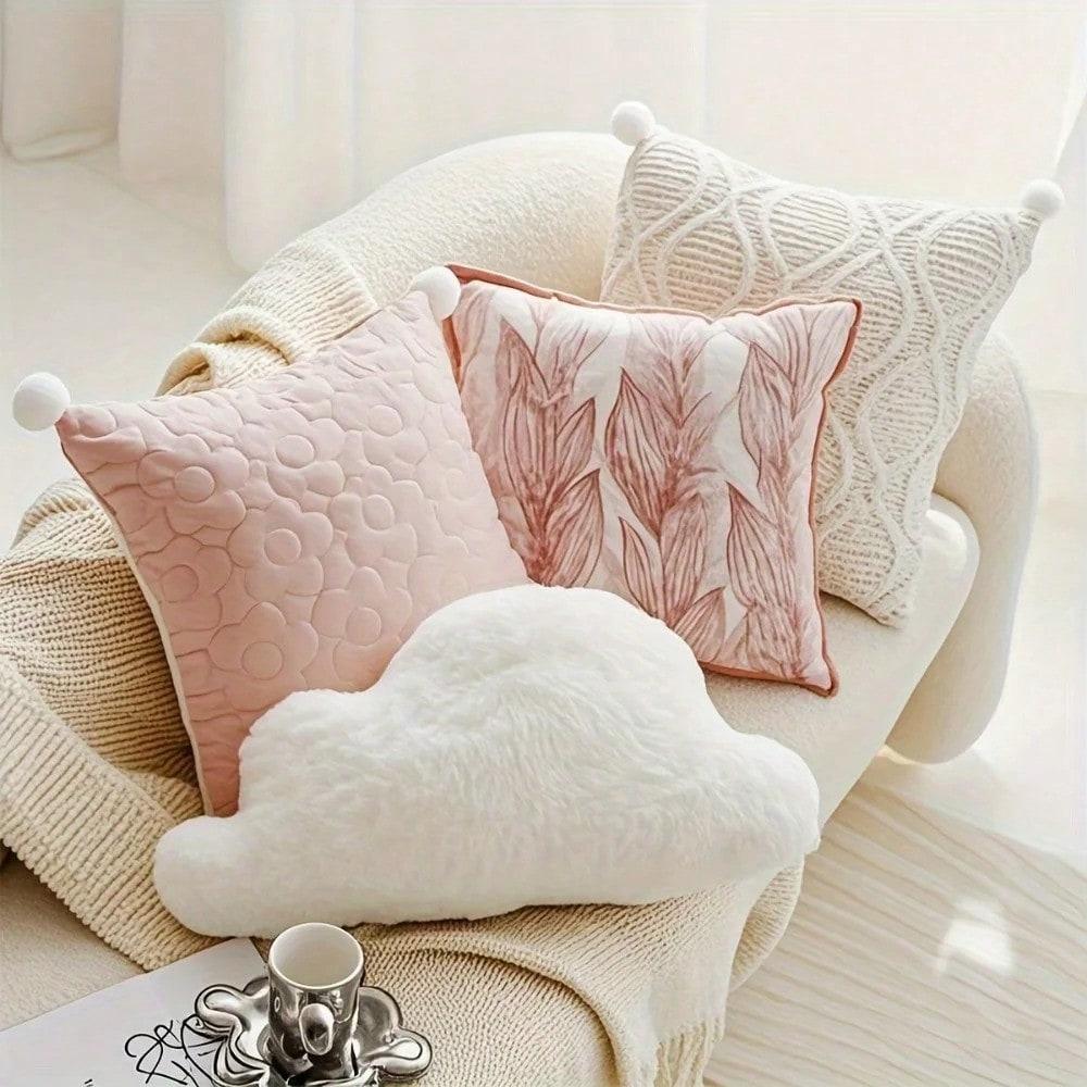 1pc Decor Cushion Cloud Shaped Hug Pillow For Sofa Bay Window Decoration