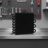 Car Climate Control Condenser Curved Side Tubes Cooling System 7.5 Mm Fittings 16row Silv