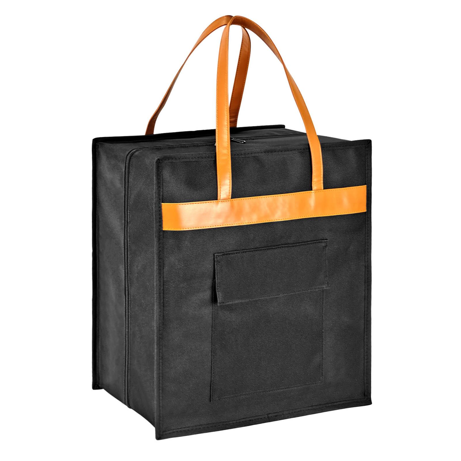 

Luggage Shoe Storage Bag with Handle Waterproof Shoes Storage Bag Organizer with Pockets Fit 6 PCS Shoes for Women and Teenager чорний