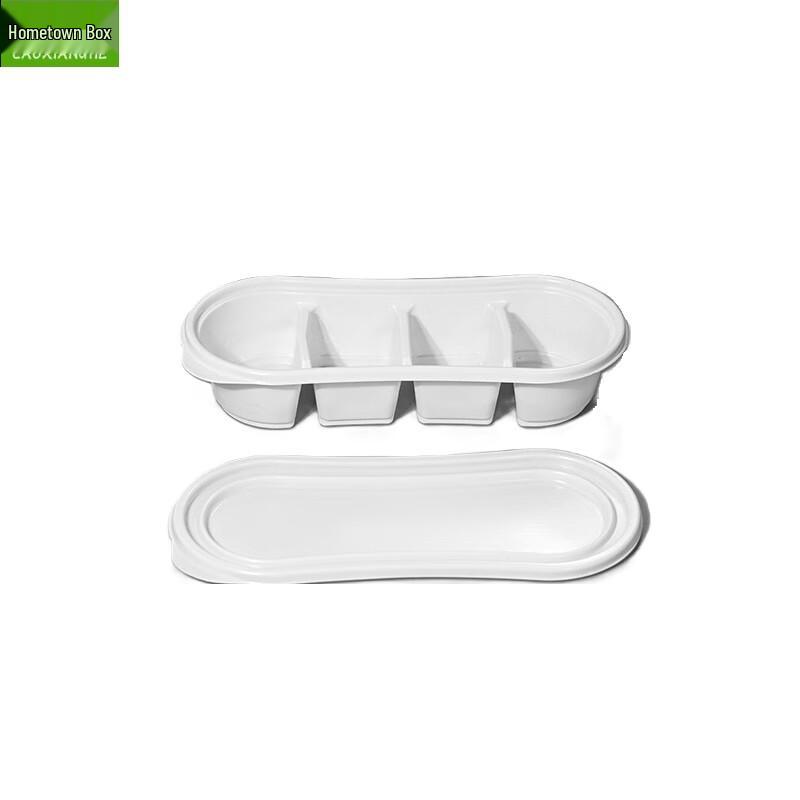 LAOXIANGHE 400ml Disposable Oval Lunch Boxes