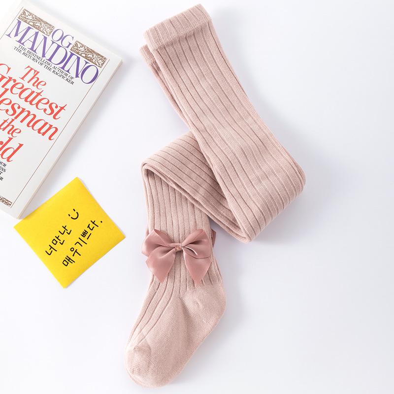 Kids' Spring & Autumn Leggings and Girls' Tights with Baby Spring Socks - Solid Colors, Class A Quality