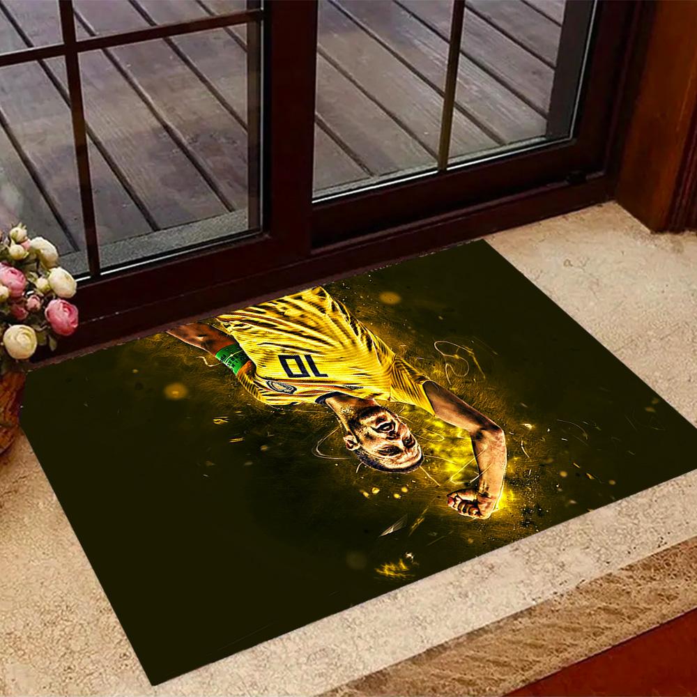 Blue Energy Soccer Player Area Rug Design for Outdoor Bedrooms Decorate room Dining Room Antislip Carpet Anime Office Decor Spiritual Gift