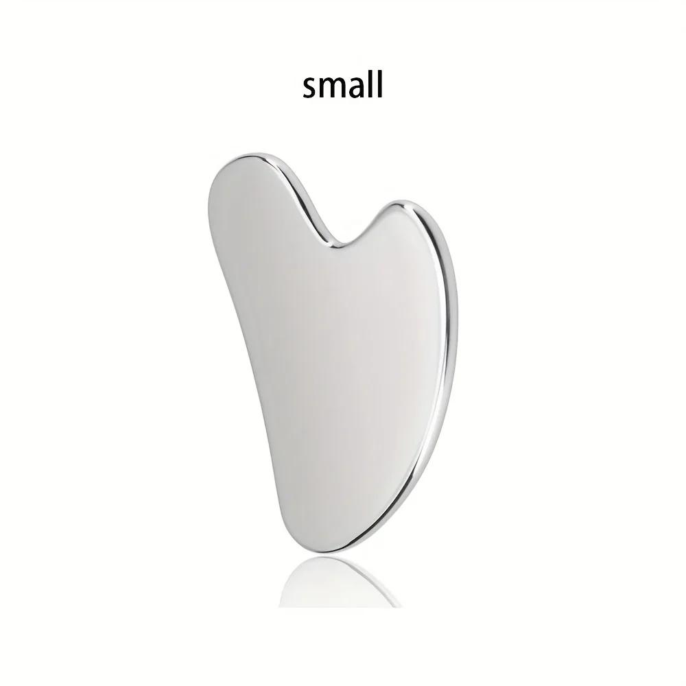 

Успокаивающий и охлаждающий, Массажер для лица Гуа Ша из нержавеющей стали - Охлаждающий инструмент для глаз и лица для подтяжки, линии подбородка и расслабления