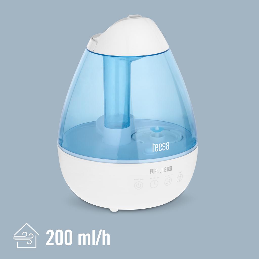 Ultrasonic air humidifier 2.2L quiet efficient LED lamp 7 colors