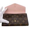 LOUIS VUITTON M62235 Monogram Portefeuille Sara Purse Brown Monogram Women Used
