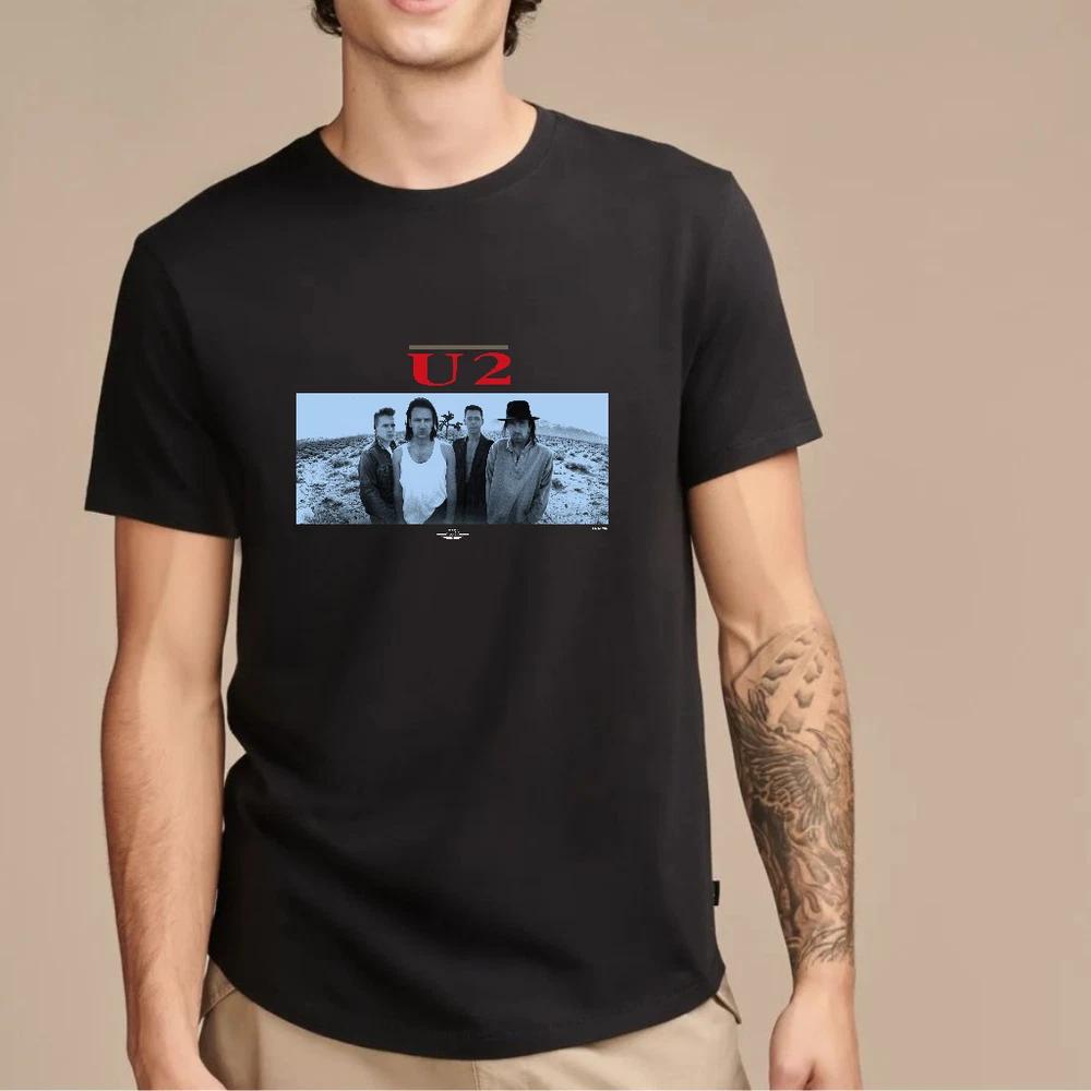 1987 U2 The Joshua Tree Tour Rock Band TShirt Black 2Sided Design S
