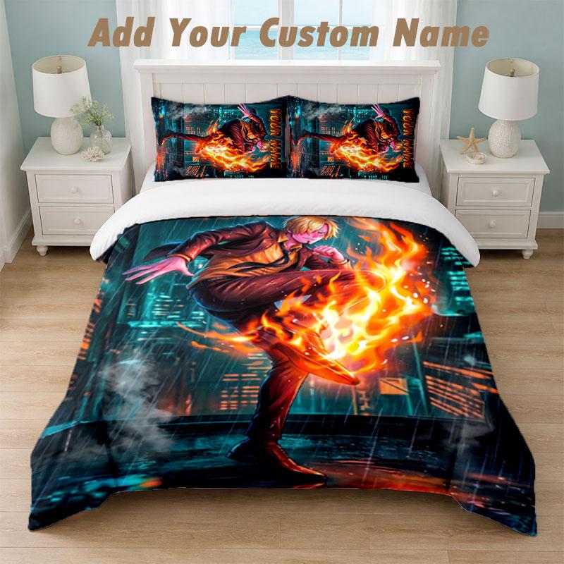 Bedding Set 1 Duvet Cover 2 Pillowcases One Piece Print Soft Bed Linen Bedroom Decor
