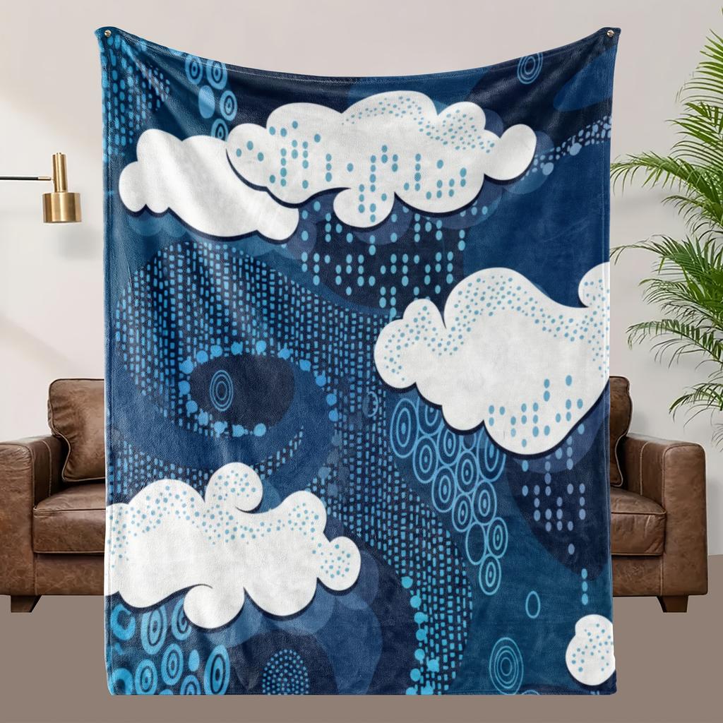 Soft High-Definition Digital Print Ocean Theme Fleece Blanket - Soft, Breathable Polyester - All-Season, Family and Friends