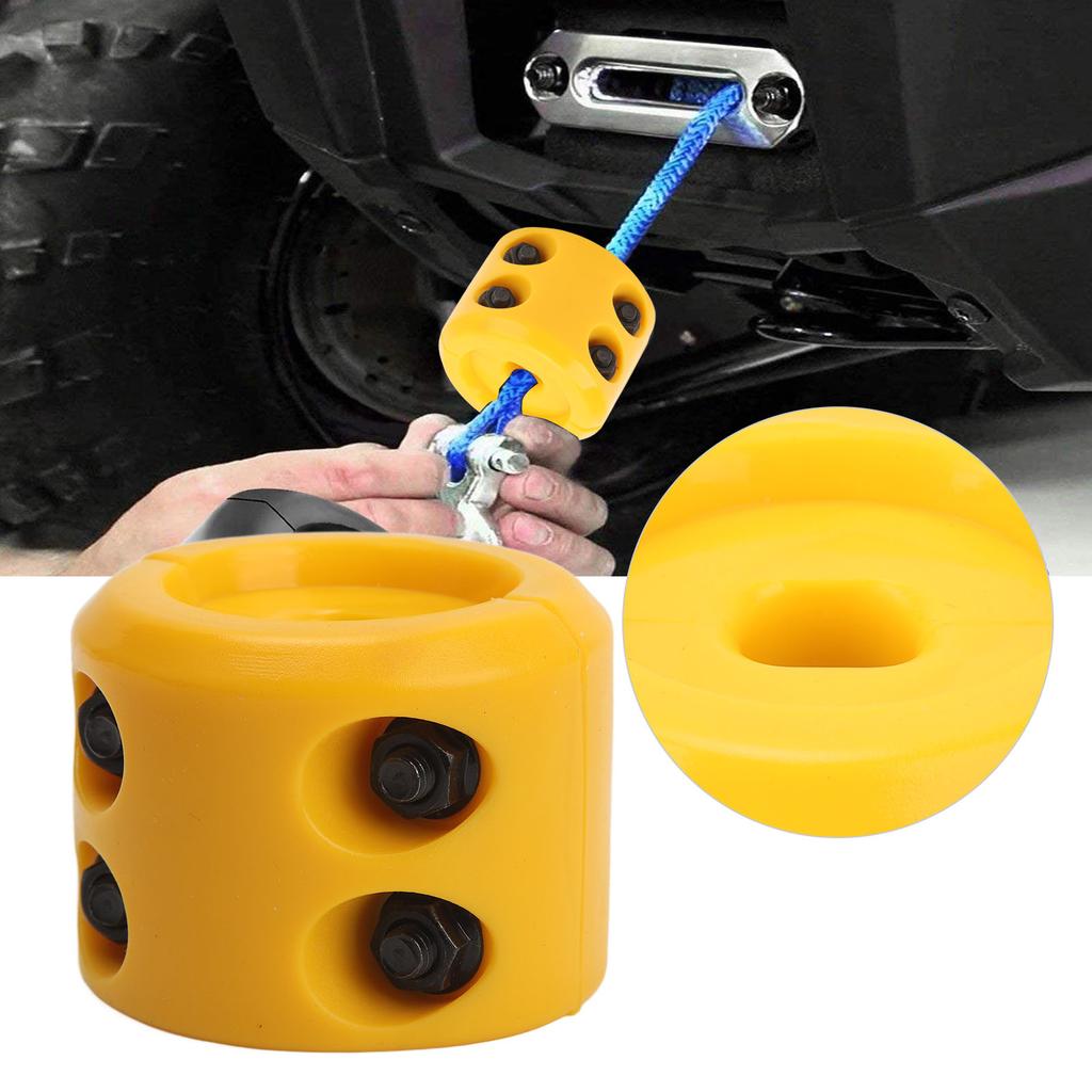 ATV Winch Cable Hook Stopper Rubber Rope Line Hook Saver Buffer with Hex Wrench for ATV UTV SUV ORV Trucks