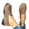 Large Size Leopard Print New Muffin Platform Comfortable Fashion British Style Small Leather Shoes