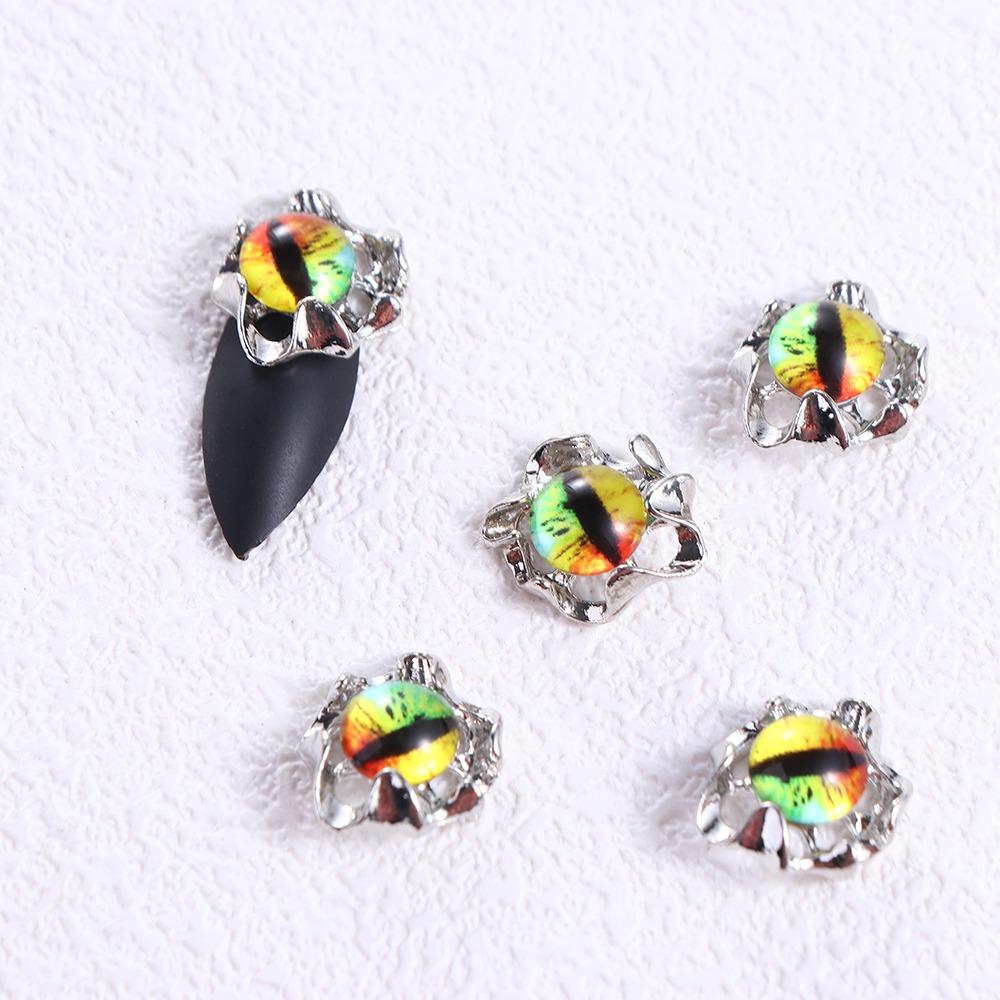 5Pcs/set Manicure Ornaments Halloween Demon Nail Decorations  Nail Salon