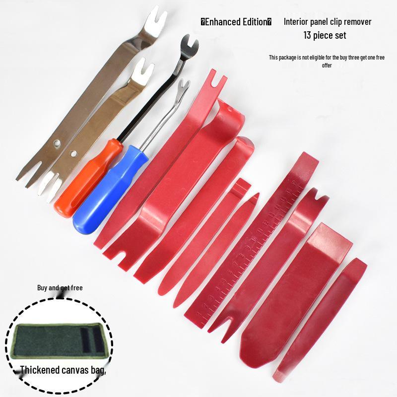 Nerezová sada páčidel a nástrojů pro demontáž čalounění interiéru automobilu