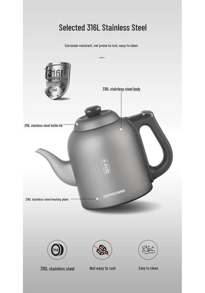 Automatic Electric Kettle: Integrated Hot Water Boiler & Tea Brewer with Heat Preservation