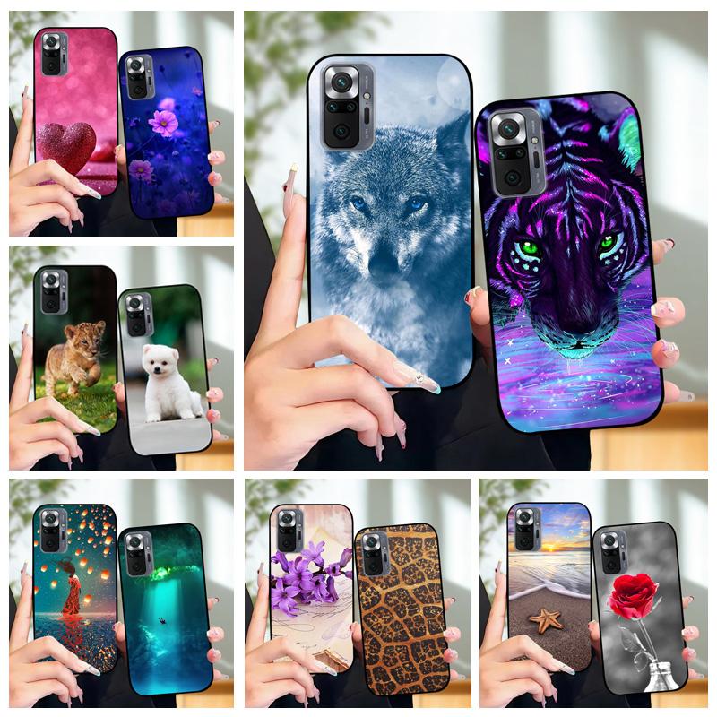 Case For Redmi Note 10 Pro 4G 5G Soft TPU Silicone Phone Cover Cases For Redmi Note 10 Pro Max Luxury Fashion Protective Fundas