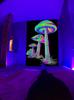 Fluorescent Tapestry UV Fluorescent  Psychedelic Mushroom Wall Hung Hippie Decorative Room Aesthetics