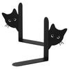 Peeping Cat Metal Bookend Cute Cat Desk Decorative Bookend Bookshelf Decoration for Bookshelf Office Desk Home Present