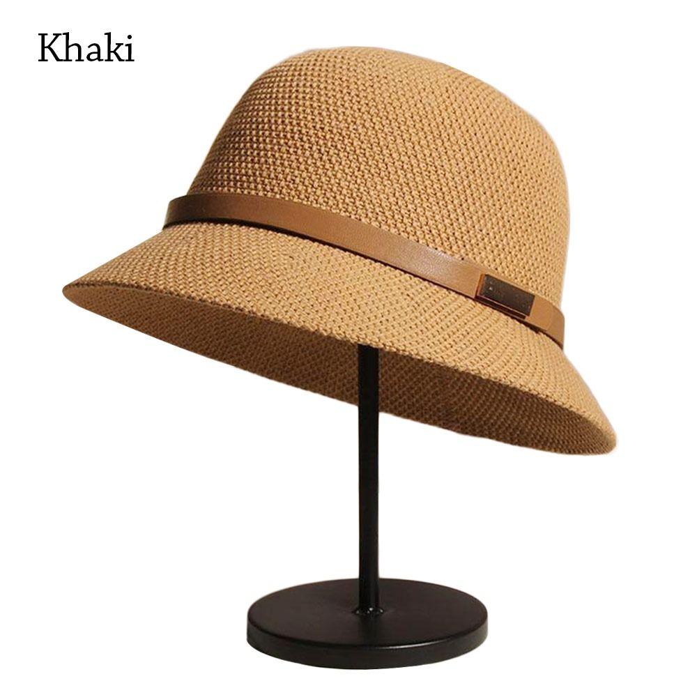 UV Protection Sun Cap Wide Brim Beach Cap Summer Bucket Hat Women