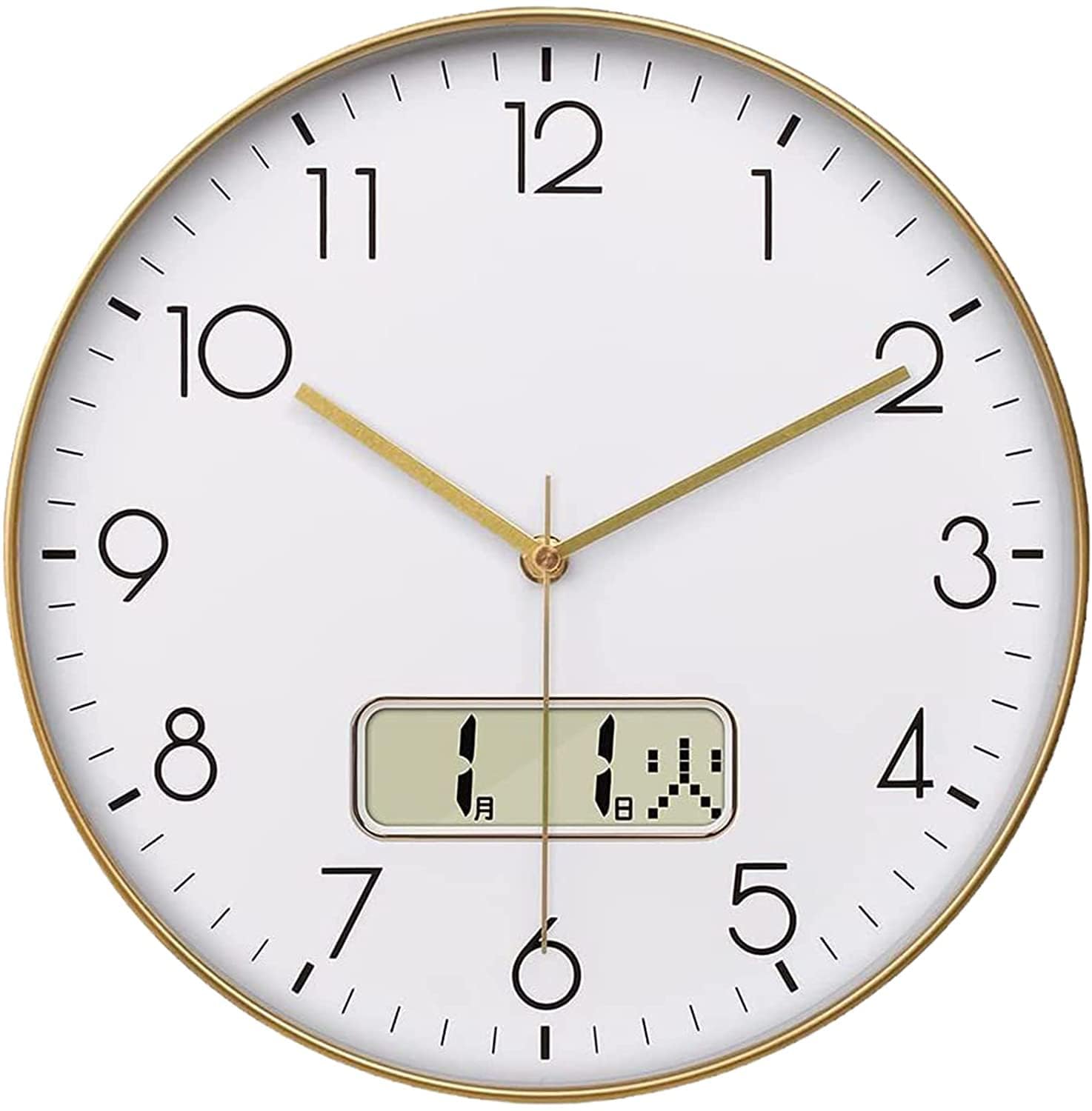 

Nbdeal Wall Clock LCD Black 30cm