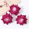 3/5Pcs Rose Artificial Flowers for Home Room Decor Wedding Decoration Fake Flower DIY Scrapbook Wreath Gift Flannel Rolled Rose