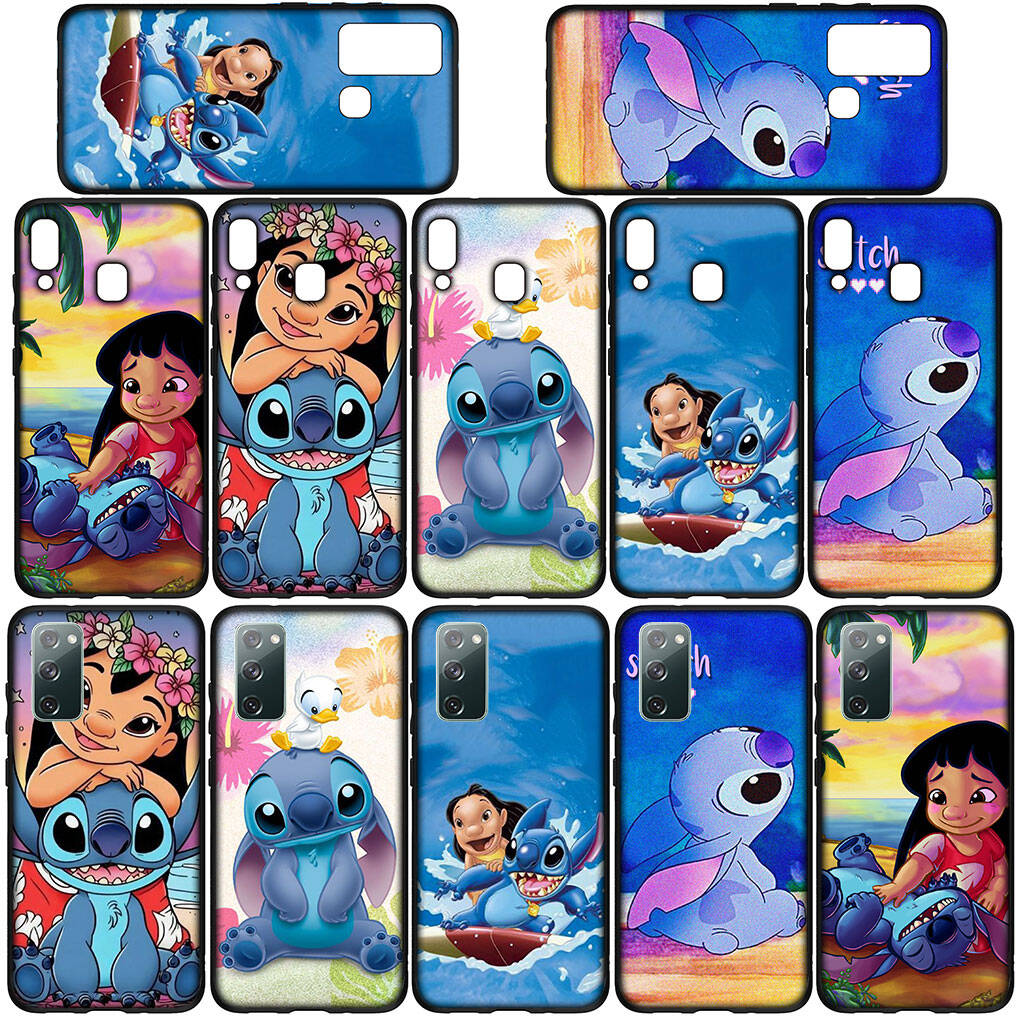Cover for iPhone 17 16 15 Xiaomi Poco Redmi Note 14 13 12 11 Pro Max 9 16e Samsung Galaxy S25 S24 S23 OPPO Huawei Cute Lilo Cartoon Stitch Phone Case