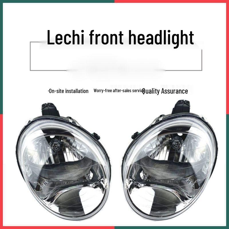 Chevrolet Spark Front Headlight Assembly Auto Parts Pair of H4 white bulbs
