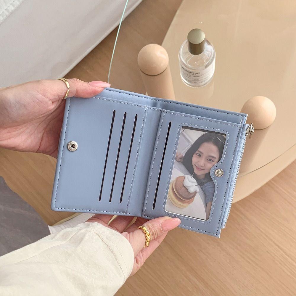 Metal Buckle Rivet Wallet Korean Style Card Bag Portable Coin Purse Card Storage Bag