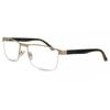 Semi Rimless Rectangle Gold Smartbuy Collection Tim 982e Fashion Unisex Eyeglasses