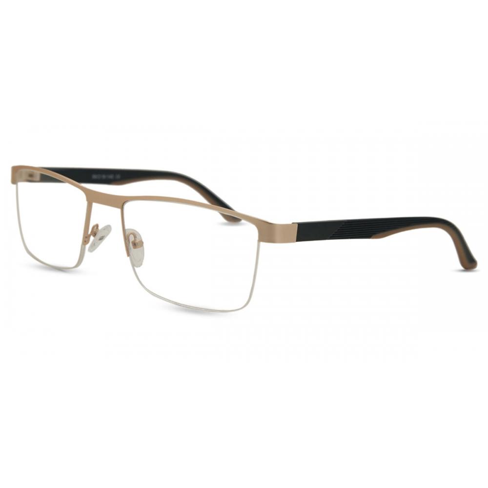 Semi Rimless Rectangle Gold Smartbuy Collection Tim 982e Fashion Unisex Eyeglasses