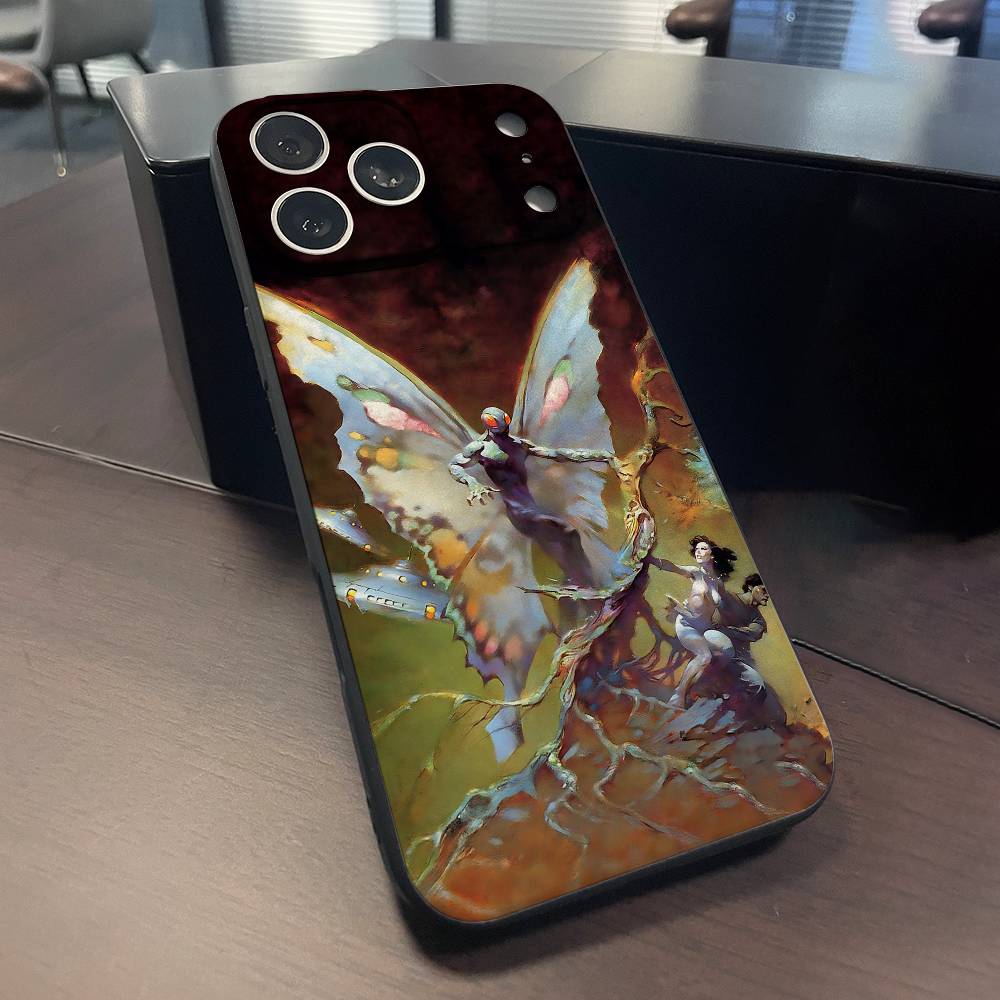 F-Frank F-Frazetta Art Phone Case For iPhone 15,16,17,13,14,11,12,Pro,Max,Plus,E,Air,Mini Protect Shell iPhone14ProMax
