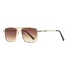 Retro Square Metal Sunglasses For Men Women Uv400 Protection Sunblock Outdoor Sport