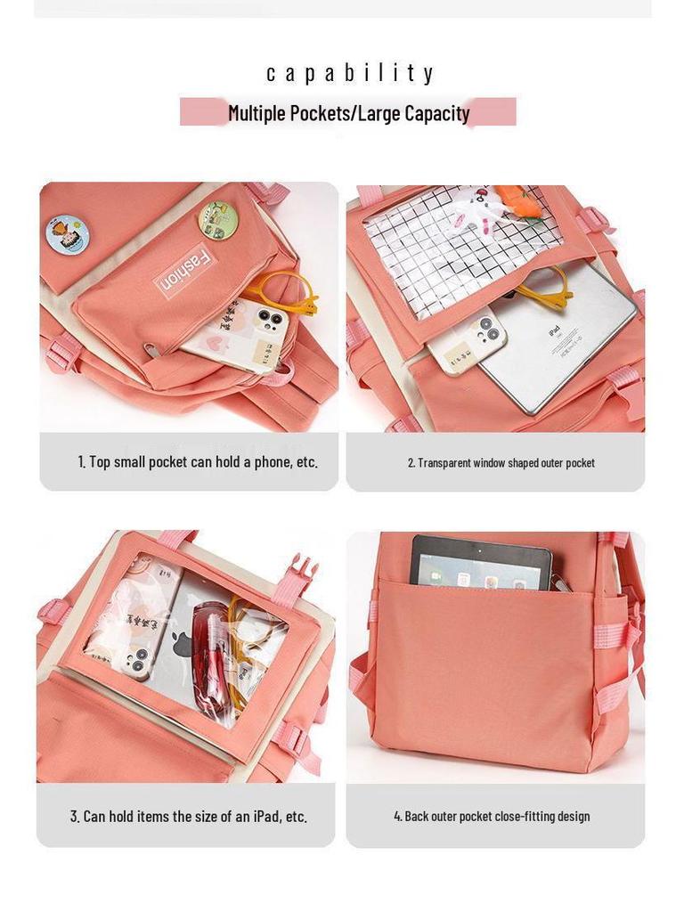 Korean Style School Backpack for Girls - Elementary To High School