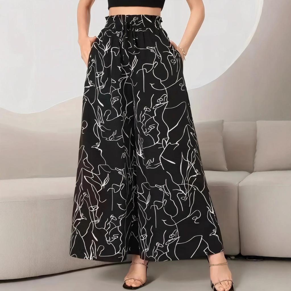 Loose Slimming Versatile Casual Pants Thin Summer Straight-leg Pants with A Sense of Drape High-end Wide-leg Pants