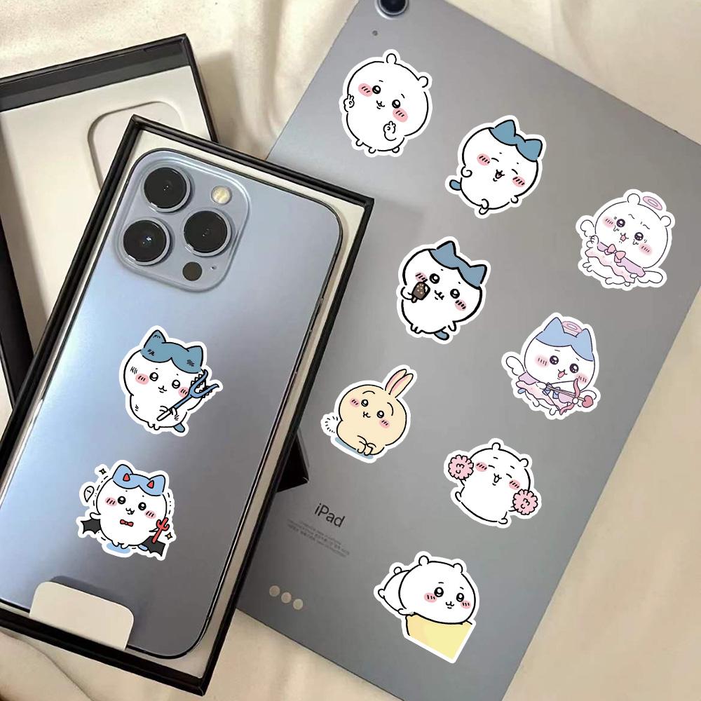 60Pcs Cute Chiikawa Stickers Diy Waterproof Vinyl Scrapbook Phone Case Water Cup Lovely Cartoon Anime Sticker Kids Gift Toy