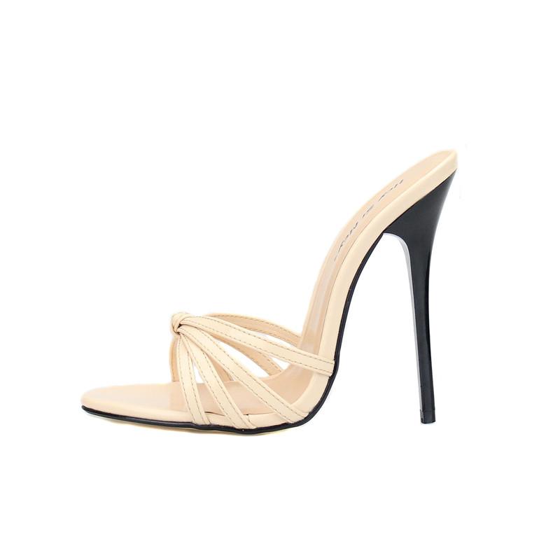 Módní letní pantofle Dámské sexy vysoké podpatky Sandály Žabky Drag Queen Velké velikosti Boty Kvalitní Super lehké Vysoké podpatky 13cm Pantofle