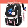 Mochila Cartoon do Stitch Para Meninos Meninas Com Porta de Carregamento USB