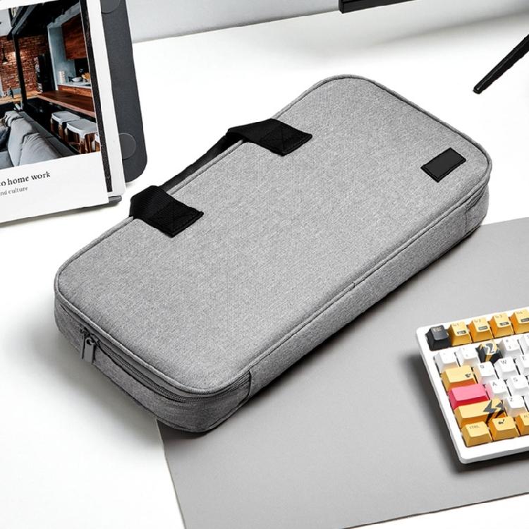 Handheld Keyboards Organizers with Protective Cover and Storage Compartments for Charging Cables Mouse Shock Absorbing Oxfords Fabric