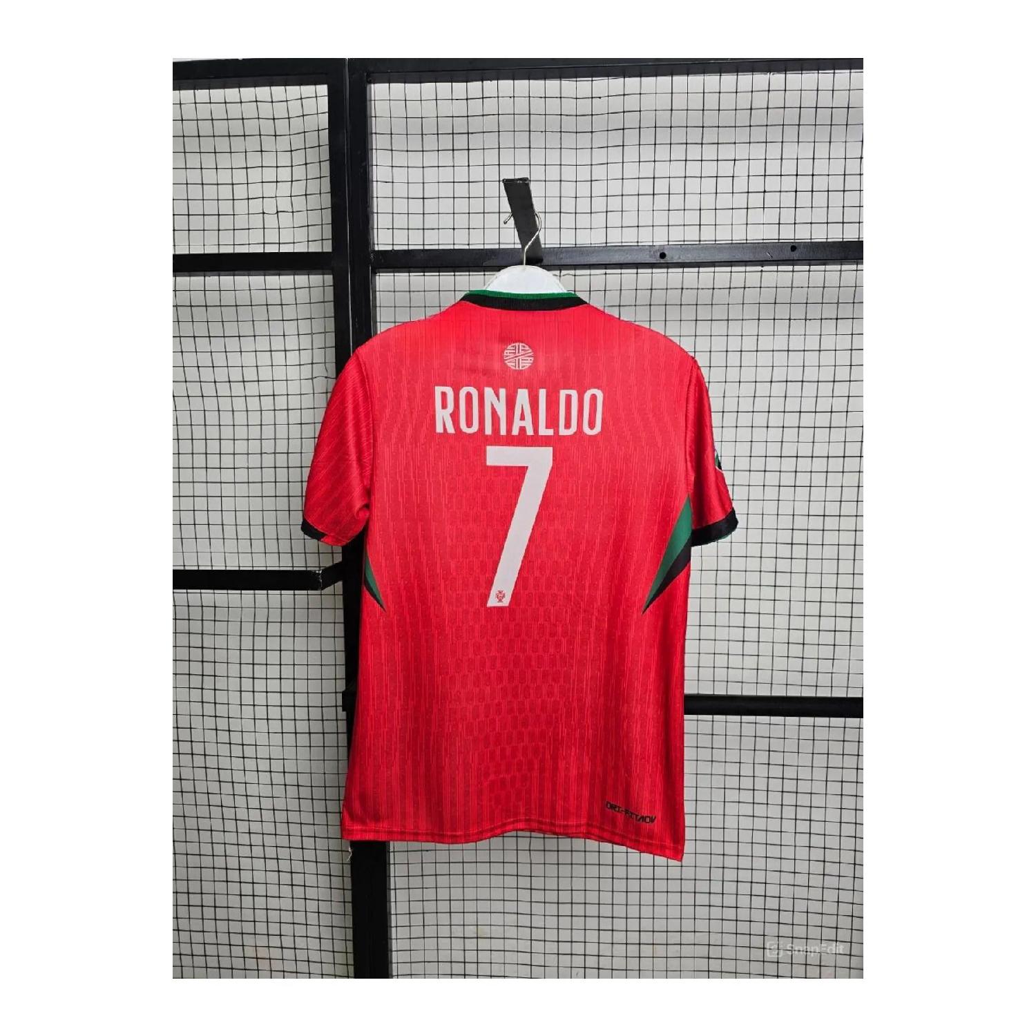 

Португалия C.ronaldo новый сезон футбольная майка 2024 дышащая полиэфирная ткань Astroturf Джерси S чистый