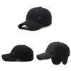 Print Zz Letter Baseball Cap Outdoor Duckbill Hats Thickened Ear Protection