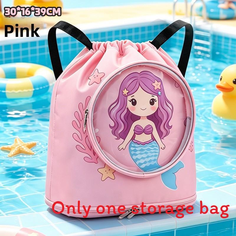 Childrens Cartoon Waterproof Swimming Bag With Dry Wet Separation And Shoe Compartment For Beach And Travel