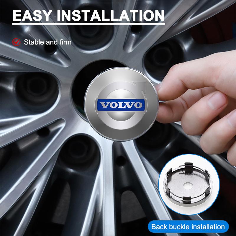 4 ks 60mm středová krytka náboje kola auta emblém příslušenství pro Volvo XC90 XC60 XC70 XC40 V90 V60 V40 C70 C30 S80