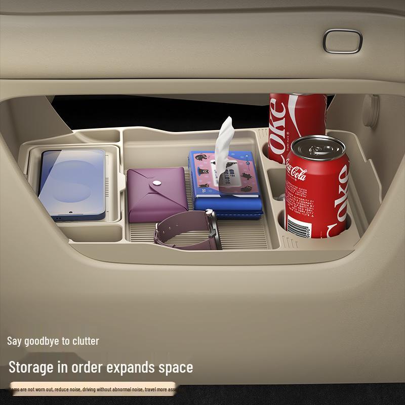 AITO M6 Center Console Lower Storage Box - Multi-functional Glasses Holder and Car Accessory for 26 Models