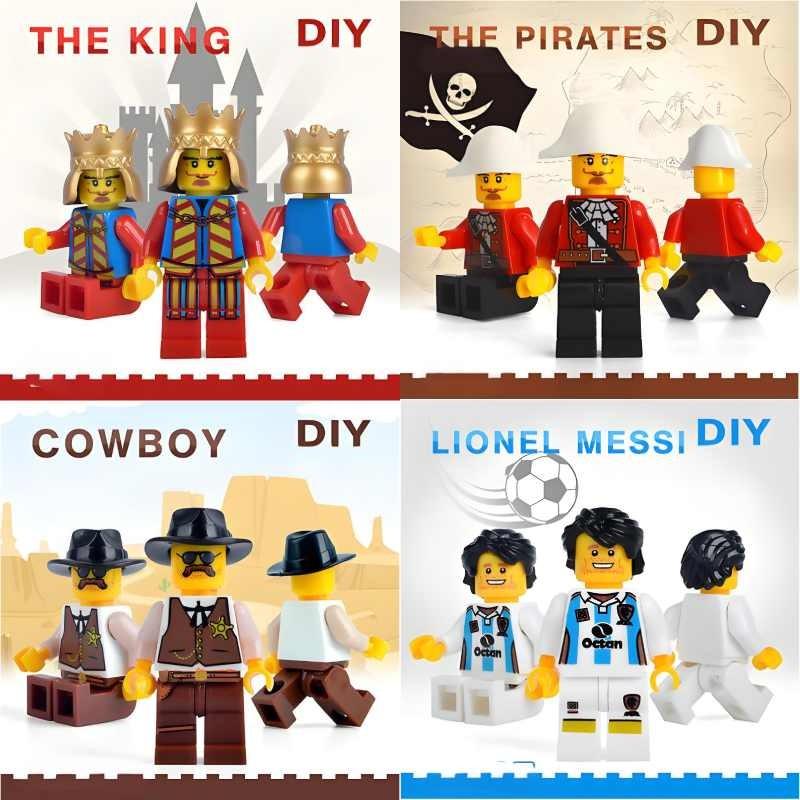 Cowboy Potter Santaclaus Princess Building Blocks Assembly Toys Kids Gift
