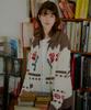Letter From Moon Rose Flower Jacquard Knit Wool Zip-Up (Ivory)