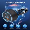 USB Car Charger, 3-Port 67W USB-C & USB-A Car Power Adapter PD/QC Fast Charging