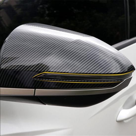 For Hyundai Santa Cruz -2025 Carbon Fiber Car Mirrors Rearview Trim Cover